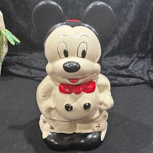 Vintage Mickey & Minnie Mouse Turnabout Cookie Jar